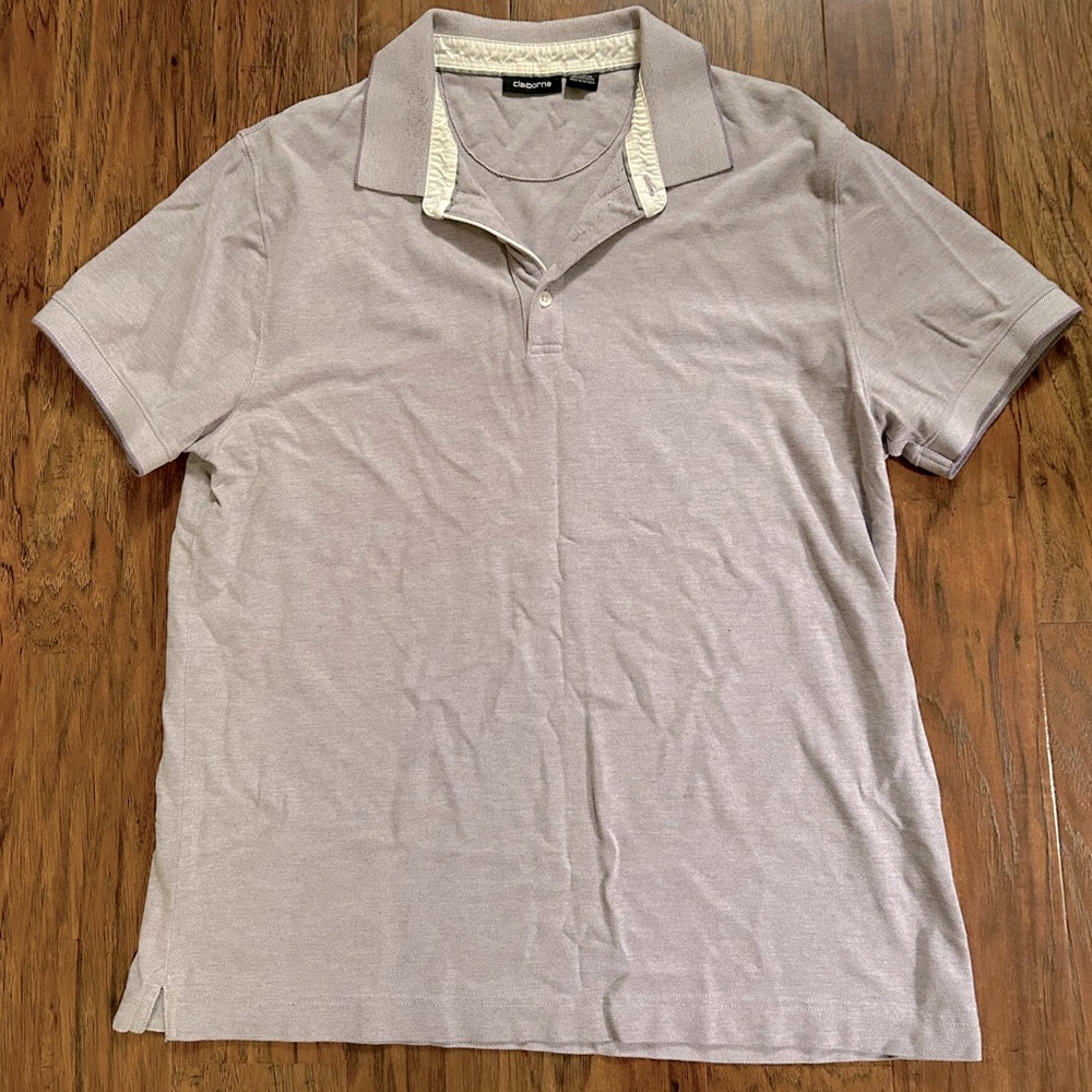 Claiborne Men’s Polo Size XL Light Purple